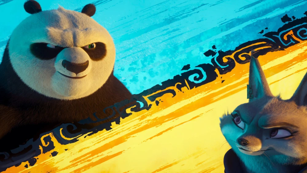 Po and Zhen in Kung Fu Panda 4