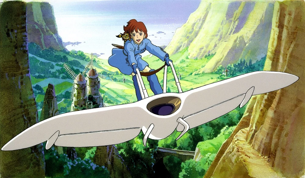 Nausicaa on the wind glider