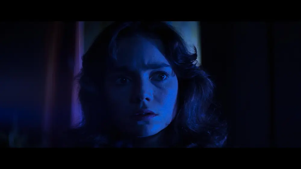 Jessica Harper in Suspiria with some beautiful blue light